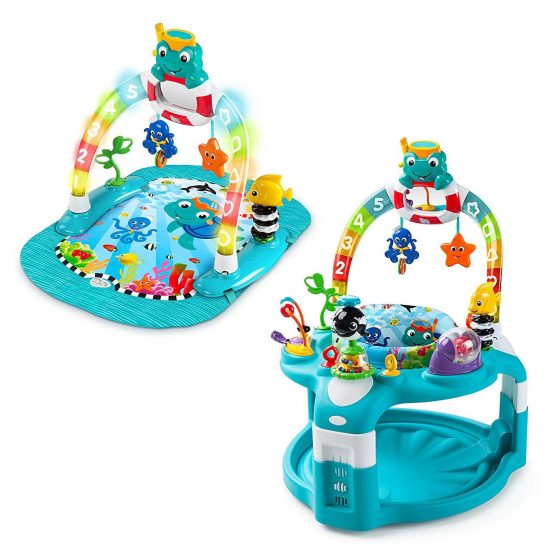 Baby Einstein 2 in 1 Lights & Sea Activity Gym & Saucer